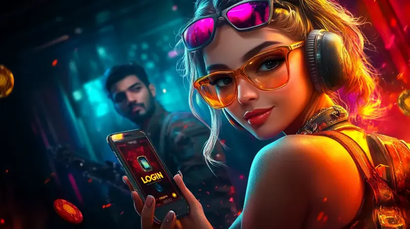 Mobile login interface with biometric authentication